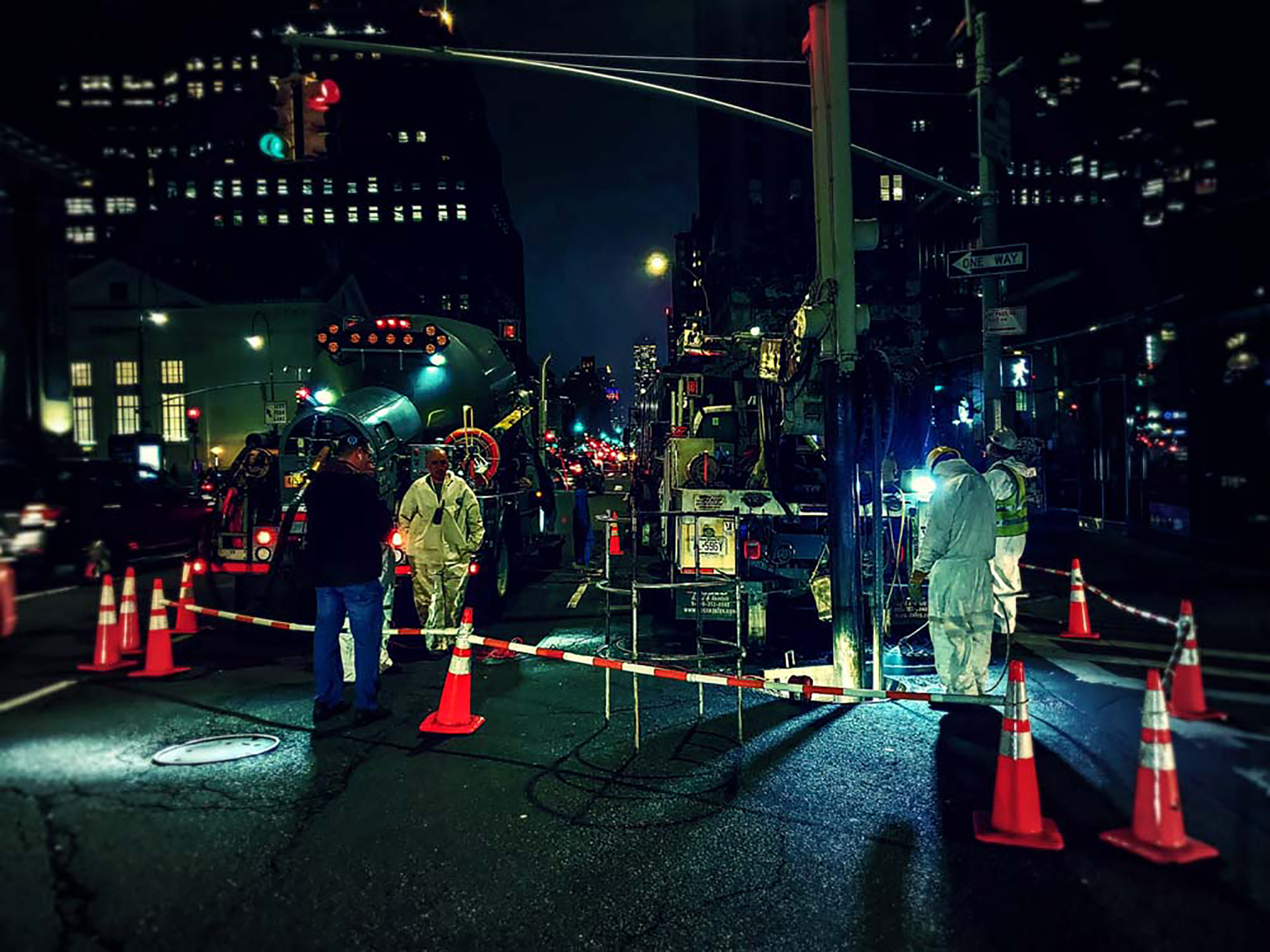 17 Night workers in Manhattan